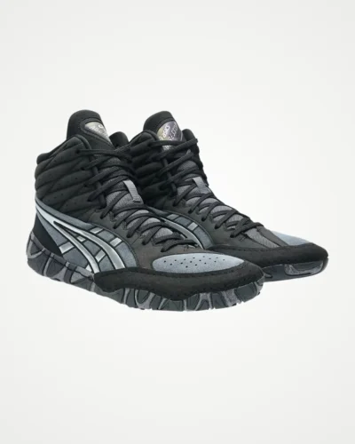 ASICS Men Aggressor 6 Wrestling Shoes Black Front