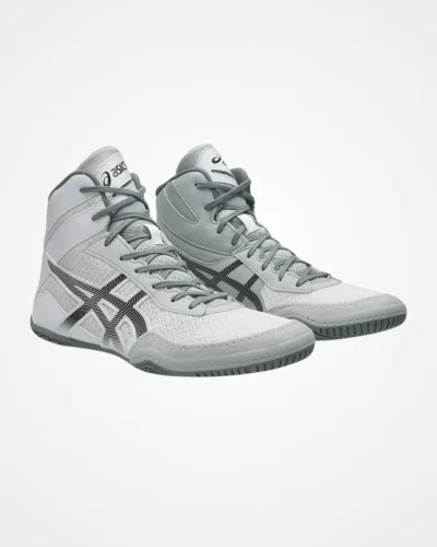 ASICS Men Matcontrol 3 Wrestling Shoes White Gunmetal Front