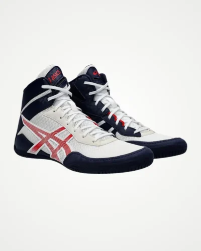 ASICS Men Matcontrol 3 Wrestling Shoes White Red Front