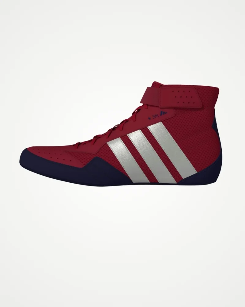 Adidas HVC Plus Wrestling Shoes - Red/Silver