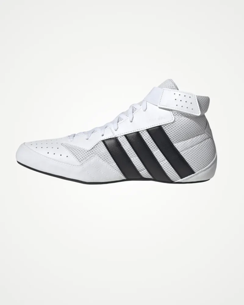 Adidas HVC Plus Wrestling Shoes - White/Black