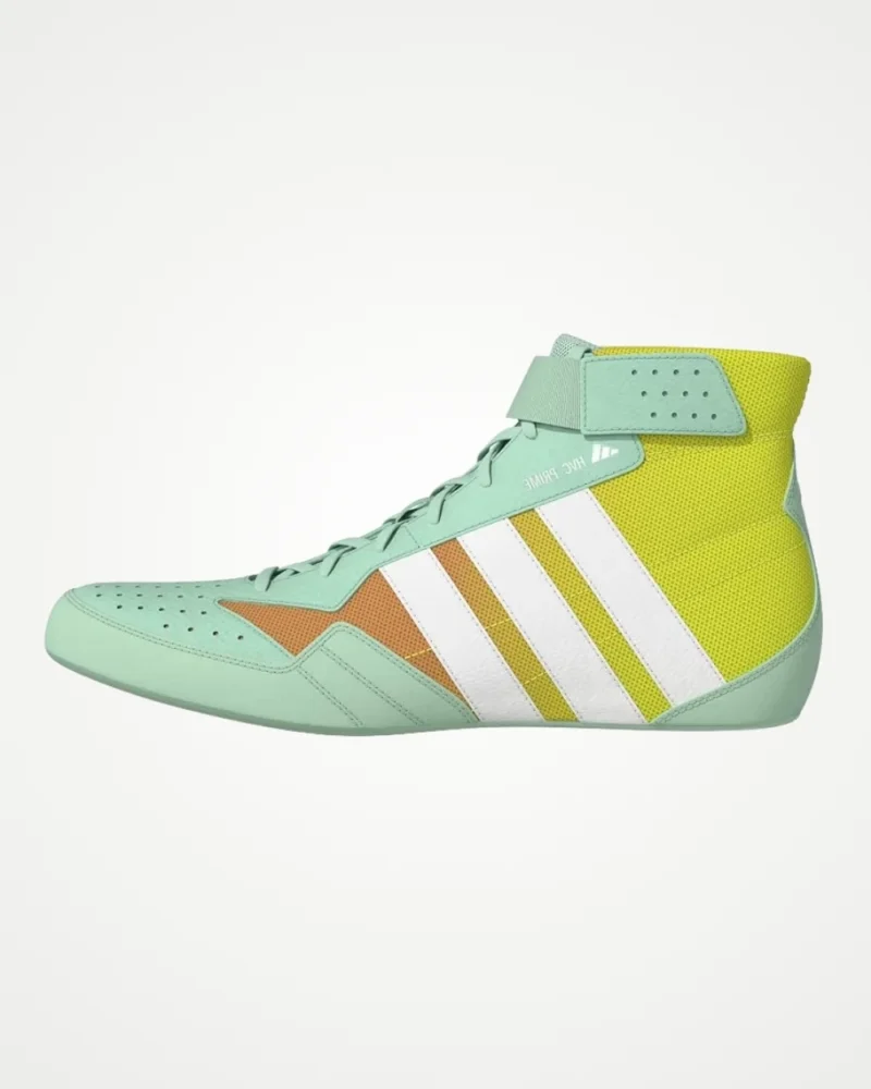 Adidas HVC Prime Wrestling Shoes - Mint/Lemon