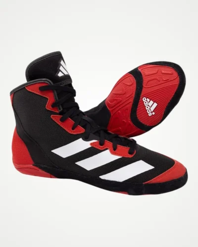 Adidas Mens Adizero Wrestling Shoes Red Black Pair