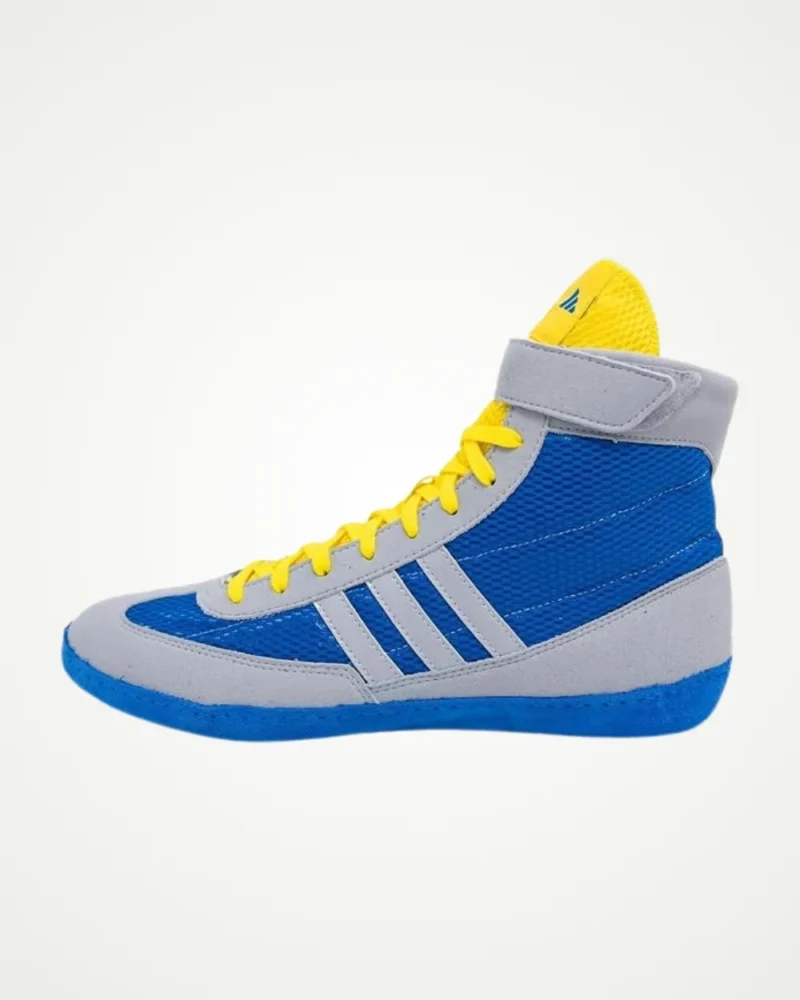 Adidas Combat Speed 4 Wrestling Shoes - Grey/Bright Royal