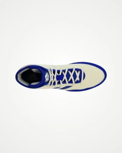 Adidas Tech Fall 2.0 Wrestling Shoes White Royal Blue Upper