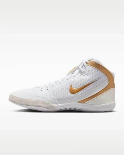 Nike Freek Wrestling Shoes – White/Metallic Gold