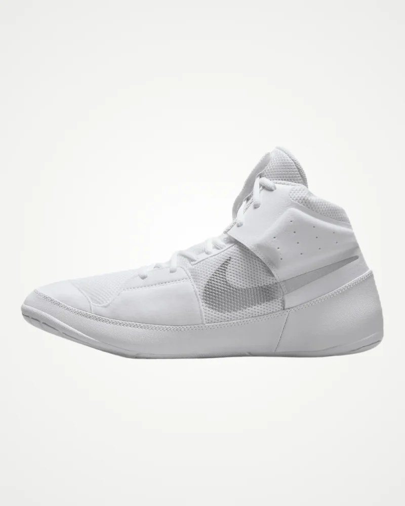 Nike Fury Wrestling Shoes - White/Grey Silver