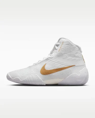 Nike Tawa Wrestling Shoes – White/Metallic Gold
