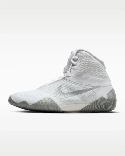 Nike Tawa Wrestling Shoes – White/Metallic Silver